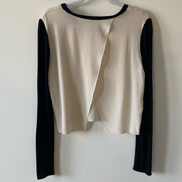 Aritzia Wilfred Silk Blend Long Sleeve Top Size M - Picture 3 of 6